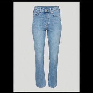 Denim Forum Arlo High Rise Ankle Straight sz 24